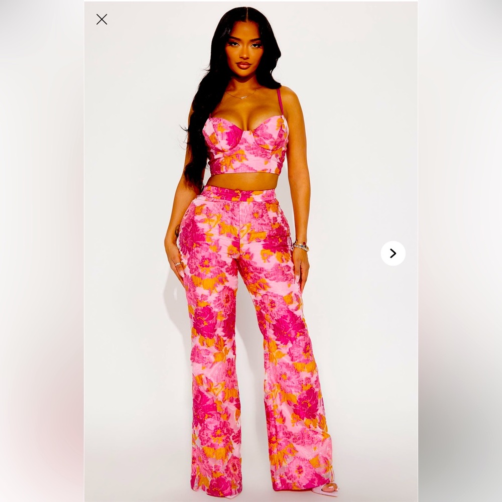 Floral Pink Women's Jumpsuit